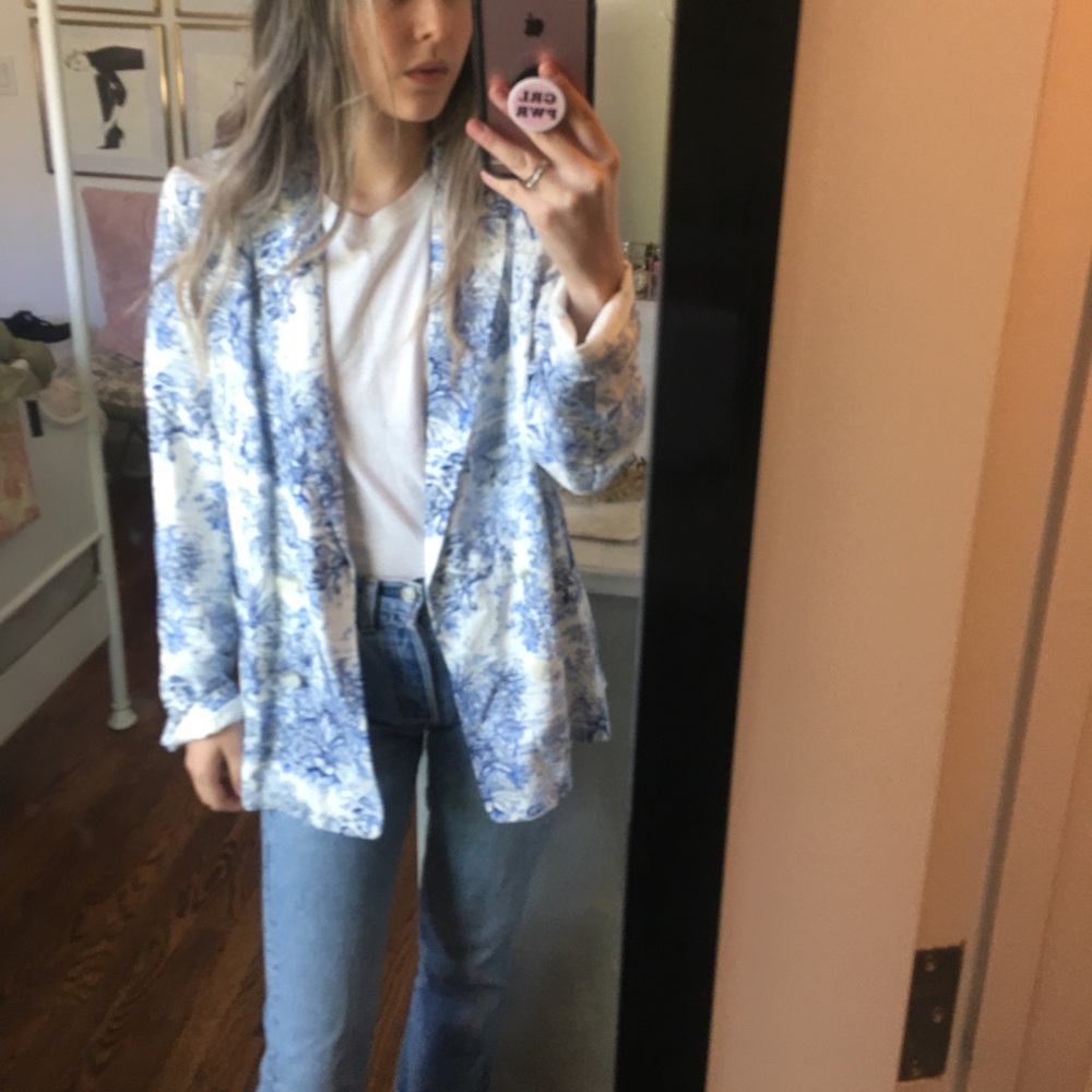 H&M Toile Double Breasted Blazer
